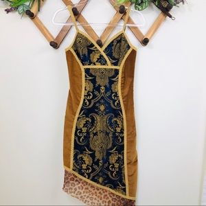 Vintage | one of a kind tapestry slim fit dress